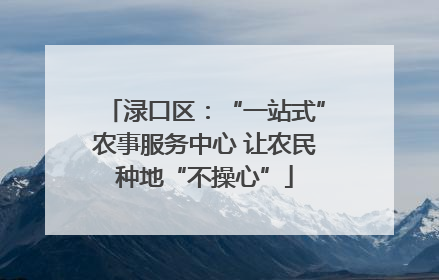 渌口区：“一站式”农事服务中心 让农民种地“不操心”