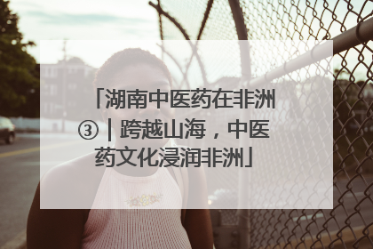 湖南中医药在非洲③｜跨越山海，中医药文化浸润非洲