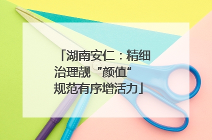 湖南安仁：精细治理靓“颜值” 规范有序增活力
