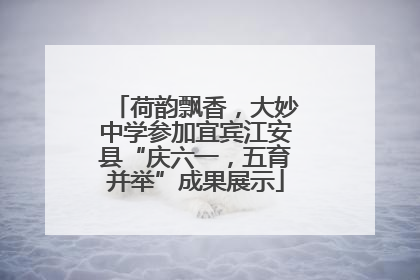 荷韵飘香，大妙中学参加宜宾江安县“庆六一，五育并举”成果展示