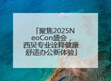 聚焦2025NeoCon盛会，西昊专业诠释健康舒适办公新体验