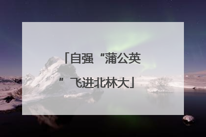 自强“蒲公英”飞进北林大
