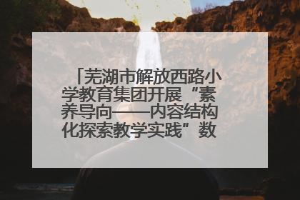 芜湖市解放西路小学教育集团开展“素养导向——内容结构化探索教学实践”数学专题研讨活动