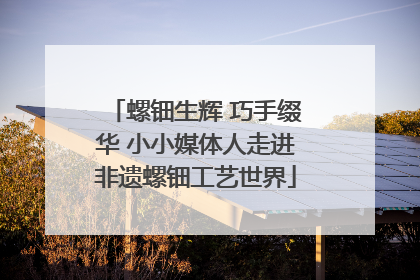 螺钿生辉 巧手缀华 小小媒体人走进非遗螺钿工艺世界