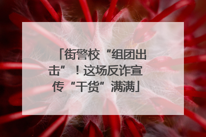 街警校“组团出击”！这场反诈宣传“干货”满满