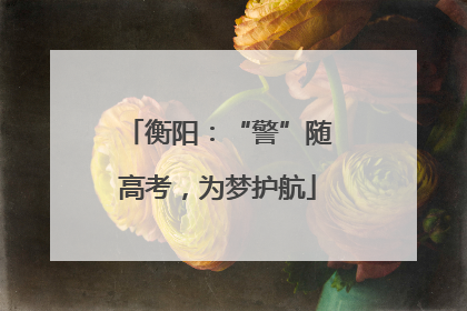 衡阳：“警”随高考，为梦护航