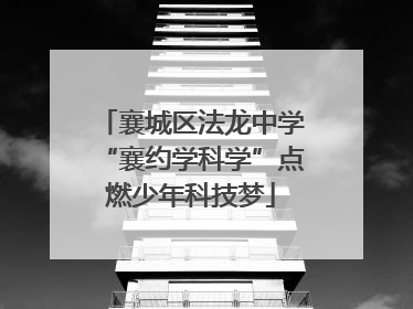襄城区法龙中学“襄约学科学”点燃少年科技梦