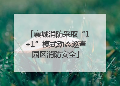 襄城消防采取“1+1”模式动态巡查园区消防安全
