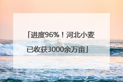 进度96%！河北小麦已收获3000余万亩