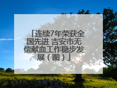 连续7年荣获全国先进 吉安市无偿献血工作稳步发展（图）