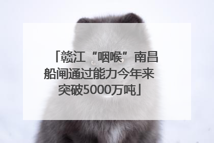 赣江“咽喉”南昌船闸通过能力今年来突破5000万吨
