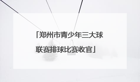 郑州市青少年三大球联赛排球比赛收官