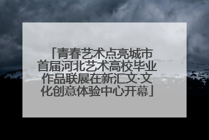 青春艺术点亮城市 首届河北艺术高校毕业作品联展在新汇文·文化创意体验中心开幕