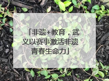 非遗+教育，武义以赛事激活非遗青春生命力