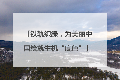 铁轨织绿，为美丽中国绘就生机“底色”
