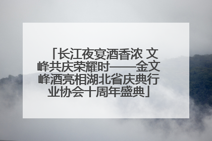 长江夜宴酒香浓 文峰共庆荣耀时——金文峰酒亮相湖北省庆典行业协会十周年盛典