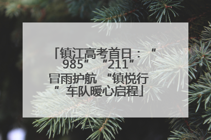 镇江高考首日：“985”“211”冒雨护航 “镇悦行”车队暖心启程