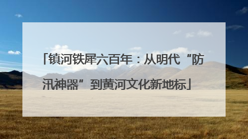 镇河铁犀六百年：从明代“防汛神器”到黄河文化新地标