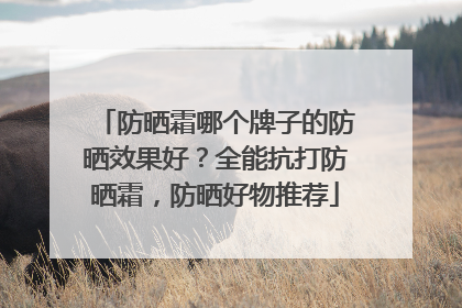 防晒霜哪个牌子的防晒效果好？全能抗打防晒霜，防晒好物推荐