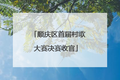 顺庆区首届村歌大赛决赛收官