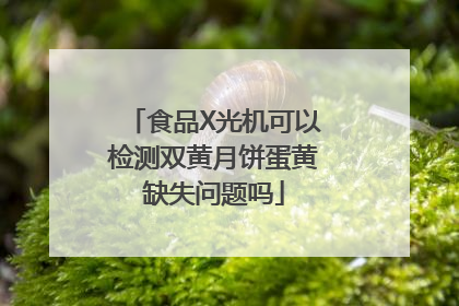 食品X光机可以检测双黄月饼蛋黄缺失问题吗