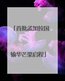 首批孟加拉国输华芒果启程