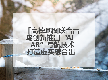 高德地图联合雷鸟创新推出“AI+AR”导航技术 打造虚实融合出行新体验