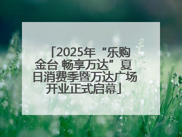 2025年“乐购金台 畅享万达”夏日消费季暨万达广场开业正式启幕