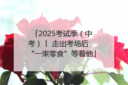 2025考试季（中考）丨 走出考场后 “一束零食”等着他