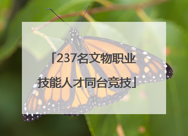 237名文物职业技能人才同台竞技