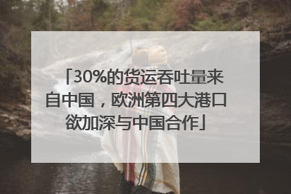 30%的货运吞吐量来自中国，欧洲第四大港口欲加深与中国合作