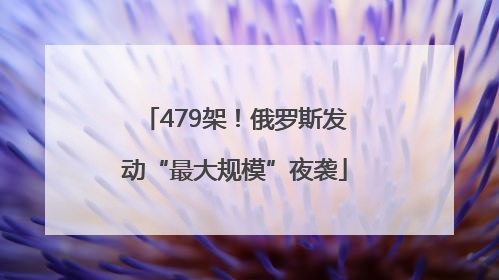 479架！俄罗斯发动“最大规模”夜袭