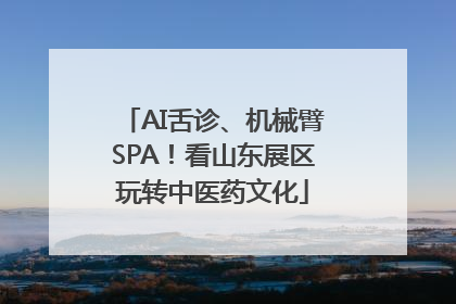 AI舌诊、机械臂SPA！看山东展区玩转中医药文化